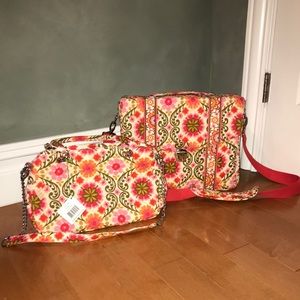 Vera Bradley Folklore Briefcase Duo